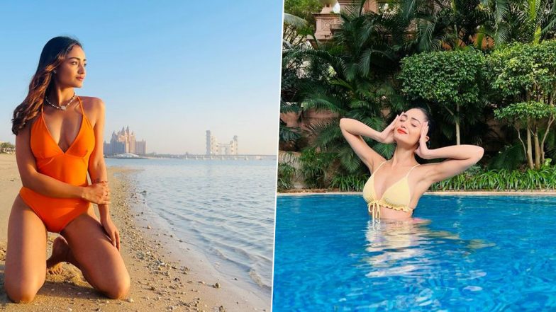 Aashram 3 की बबिता उर्फ Tridha Chohdhary ने बिकिनी पहनकर पानी में लगाईं आग, देखें Hot Photos