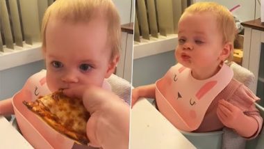 Viral Video: बेबी ने पहली बार खाया पिज्जा, बच्चे का क्यूट रिएक्शन हुआ वायरल