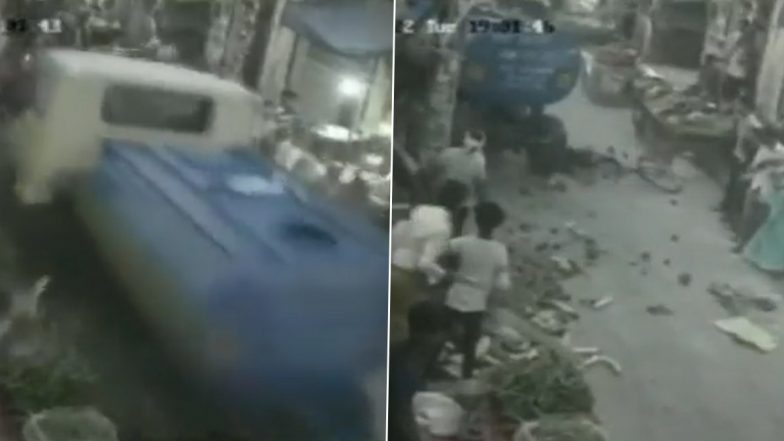 दिल्ली जल बोर्ड के टैंकर ने बदरपुर सब्जी मंडी में भीड़ को कुचला, पांच लोग घायल- Video