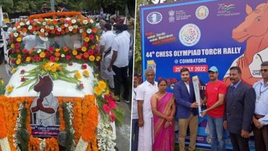 44th Chess Olympiad: देश भर का भ्रमण करने के बाद 44वें शतरंज ओलंपियाड की मशाल पहुंची तमिलनाडु, देखें तस्वीरें