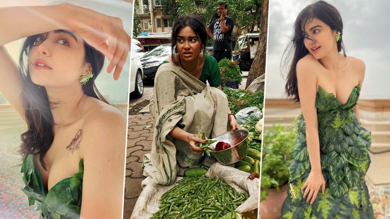 Adah Sharma Photos: कमांडो एक्ट्रेस अदा शर्मा को पहचानना हुआ मुश्किल, पत्तियों से बना गाउन पहन दिए सेक्सी पोज