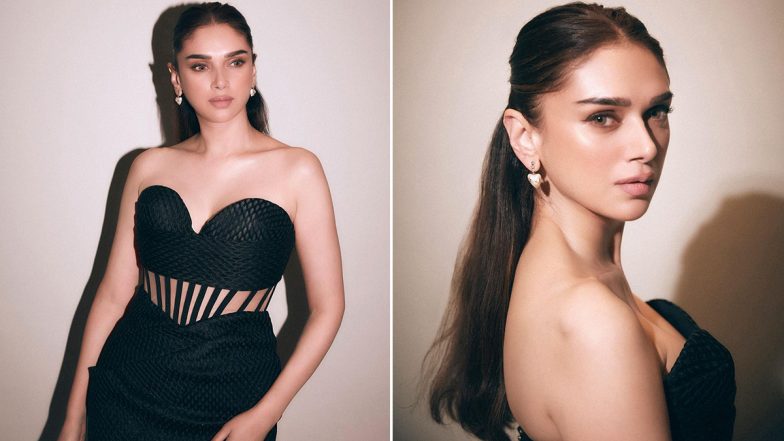 Aditi Rao Hydari Hot Photos: अदिति राव हैदरी का हॉट ब्लैक आउटफिट में दिखा स्टनिंग अवतार, यूजर्स हार बैठे दिल