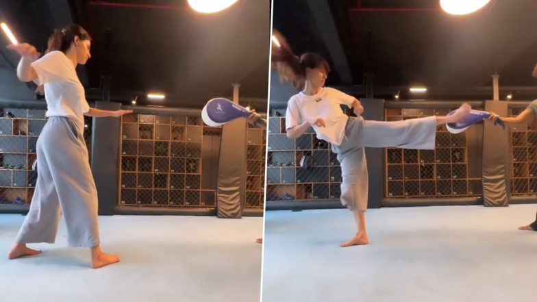 Disha Patani Action Video: दिशा पाटनी ने किया होश उड़ा देने वाला स्टंट, यूजर्स बोले-लेडी टाइगर श्रॉफ