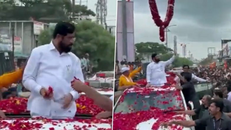 महाराष्ट्र के दौरे पर सीएम एकनाथ शिंदे, औरंगाबाद के सिल्लोड में हुआ भव्य स्वागत- Watch Video