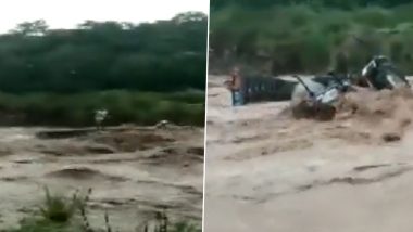 Himachal Pradesh Flood: बाढ़ का शिकार हुआ शख्स, लोगों की मदद से बचाया गया- देखें वीडियो