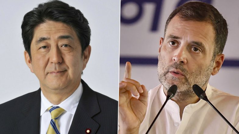 Shinzo Abe Shot: राहुल गांधी का ट्वीट- 'जापान के पूर्व पीएम शिंजो आबे पर हमले की खबर सुनकर स्तब्ध हूं'
