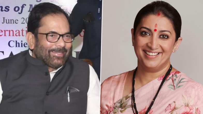 मुख्तार अब्बास नकवी का इस्तीफा मंजूर, केंद्रीय मंत्री स्मृति ईरानी को दिया गया अल्पसंख्यक मामलों के मंत्रालय का प्रभार