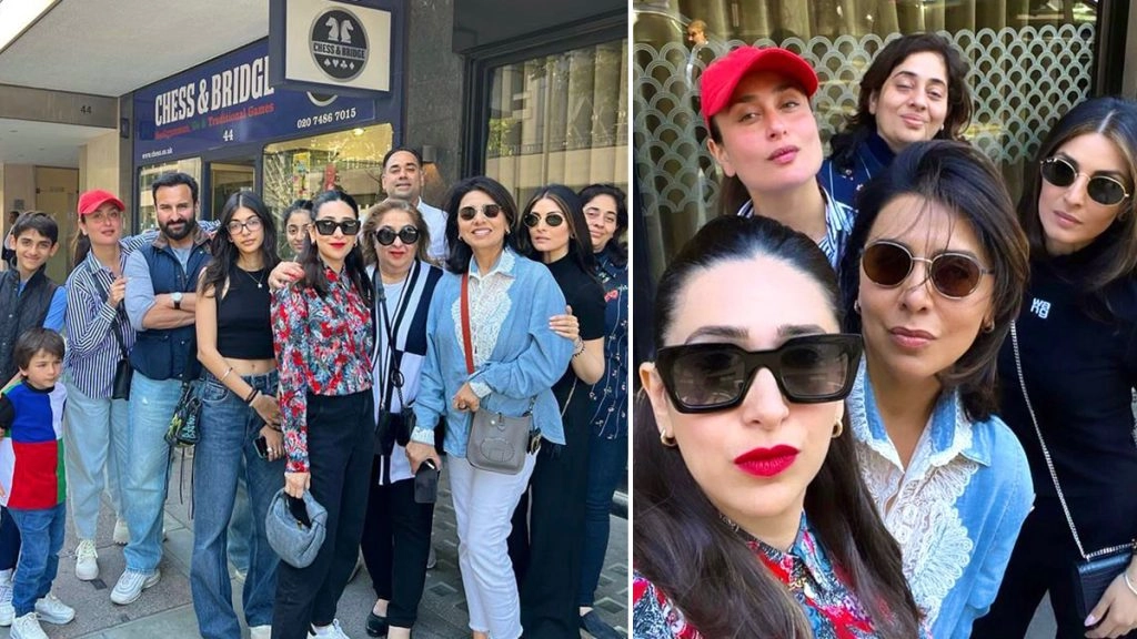 नीतू कपूर ने करिश्मा कपूर, करीना कपूर, सैफ अली खान और बेटी रिद्धिमा के साथ दिए पोज