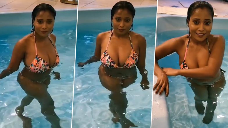 Miss India Bikini 2015 Nikita Gokhale ने स्विमिंग पूल में दिखाया सबसे बोल्ड अवतार, अकेले में देखें ये Sexy Video