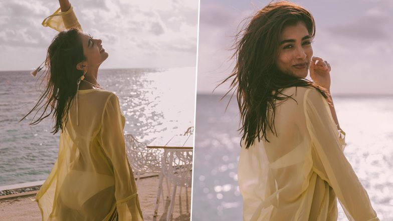 Pooja Hegde Bold Photos: पूजा हेगड़े ने ट्रांसपेरेंट ड्रेस पहन बारिश में लगाई आग, एक्ट्रेस का स्टनिंग अवतार देख यूजर्स का छूटा पसीना