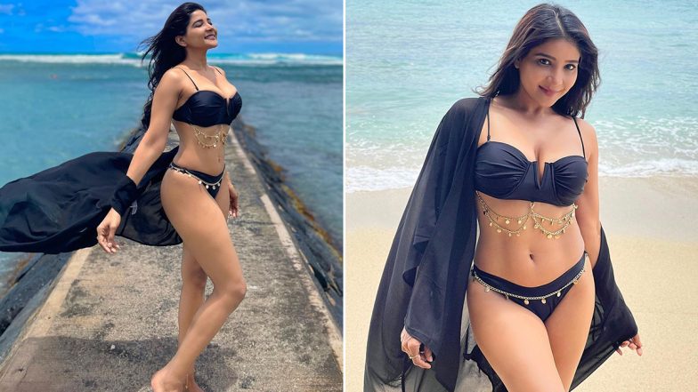 Sakshi Agarwal Bold Photos: साउथ एक्ट्रेस साक्षी अग्रवाल ने हॉट बिकनी में दरिया किनारे लगाई आग, फैंस का छूटा पसीना