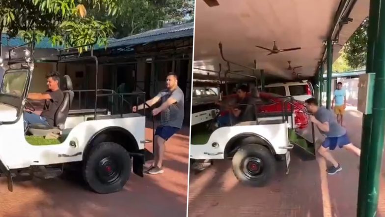 Bihar: तेजस्वी यादव सुबह की वर्जिश में जीप को खींचते और धकेलते आए नजर- Watch Video