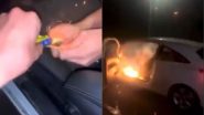Shocking Video: शख्स को लापरवाही पड़ी भारी, कार में बैठकर पटाखा जलाने की कुछ इस तरह से चुकानी पड़ी कीमत