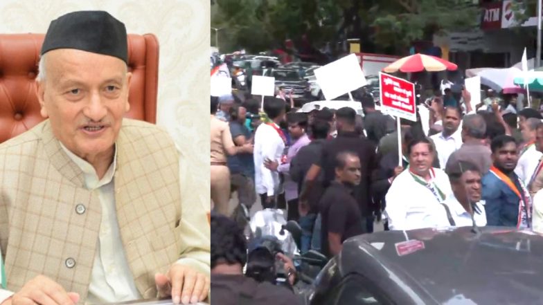 Mumbai: राज्यपाल कोश्यारी के खिलाफ NCP का हल्ला बोल, प्रदर्शन कर जताया विरोध