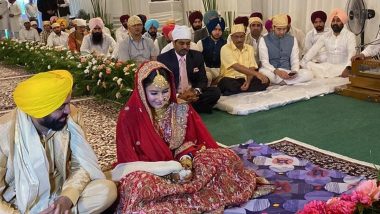 Bhagwant Mann Marriage: शादी के बंधन में बंधे भगवंत मान, लाल जोड़े में दुल्हन बनीं गुरप्रीत कौर ने खींचा सबका ध्यान