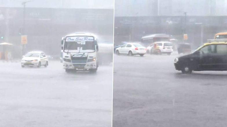 मुंबई में भारी बारिश, देखें बांद्रा का वीडियो