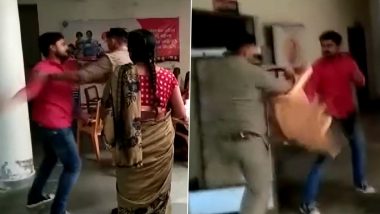 UP: मियांपुरी पुलिसस्टेशन में युवक ने पुलिसकर्मी को पीटा, देखें विडियो