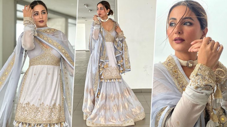 Hina Khan ने Eid के मौके पर ट्रेडिशनल अनारकली ड्रेस में बिखेरा अपना जलवा, खूबसूरत Photos हुई Viral