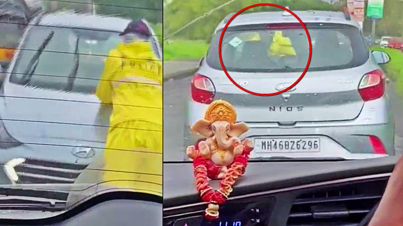 Man Drags Traffic Cop on Car Bonnet: कार सवार ने बोनट पर बैठे पुलिसकर्मी को 500 मीटर तक घसीटा, ट्रैफिक नियम तोड़ने के बाद से चाकू किया वार