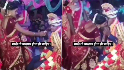 Jija Saali Video: मिठाई खिलाने के दौरान छिना झपटी में साली- जीजा के बीच हो गया कुछ ऐसा...दोनों को सबके सामने होना पड़ा शर्मिंदा