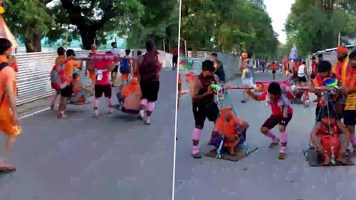 Kanwar Yatra 2022: मां-बाप को कांवड़ में बैठाकर यात्रा करा रहे हैं कलयुग के श्रवण कुमार, देखें तस्वीरें