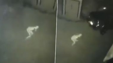 Real Ghost Caught on Camera? कैमरे में कैद हुआ भूत! सीसीटीवी में कैद हुई रहस्यमयी आकृति, वीडियो देख पैरों तले खिसक जाएगी जमीन