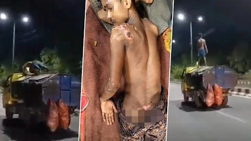 यूपी का शख्स चलती ट्रक पर कर रहा था पुश-अप्स, उसके बाद हुआ कुछ ऐसा हादसा