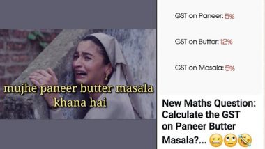 Paneer Butter Masala Viral Memes: सरकार द्वारा दैनिक उपयोग की वस्तुओं पर GST की घोषणा के बाद इंटरनेट पर पनीर बटर मसाला ट्रेंड, देखें मजेदार मीम्स और जोक्स