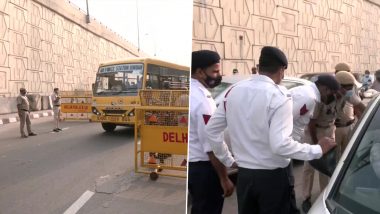 Farmer Protest: किसानों द्वारा जंतर-मंतर पर  धरने के आह्वान के बाद, आज दिल्ली-मेरठ एक्सप्रेस-वे पर गाजीपुर बॉर्डर के पास सुरक्षा बढ़ाई