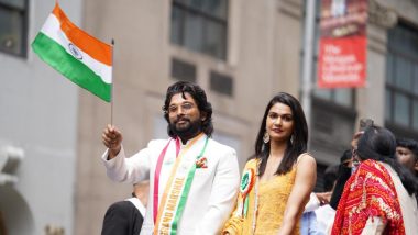 Allu Arjun की भारत दिवस परेड के मौके पर New York में ग्रांड एंट्री, बोले-ये भारत का तिरंगा है, कभी झुकेगा नहीं (Watch Video)