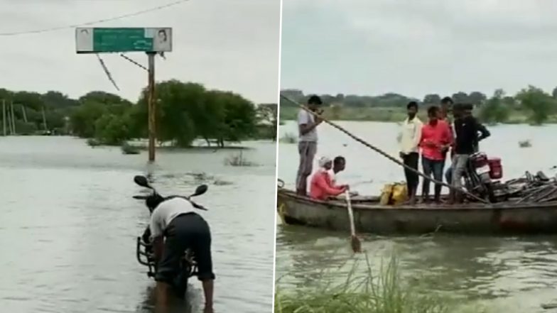 UP: प्रयागराज में भारी बारिश के बाद बढ़ा गंगा और यमुना का जलस्तर, इलाके में जल भराव