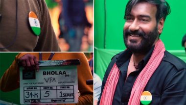 स्वतंत्रता दिवस के मौके पर Ajay Devgn ने Bholaa के सेट से एक वीडियो किया जारी, देशभक्ति में डूबी दिखी फिल्म की टीम (Watch Video)