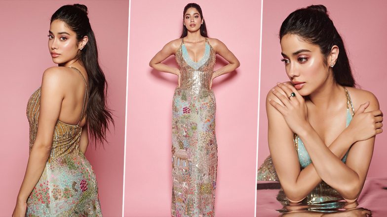 Janhvi Kapoor Hot Photos: गोल्डन हॉट बॉडीकॉन ड्रेस पहन जान्हवी कपूर ने बढ़ाया पारा, यूजर्स का छूटा पसीना 