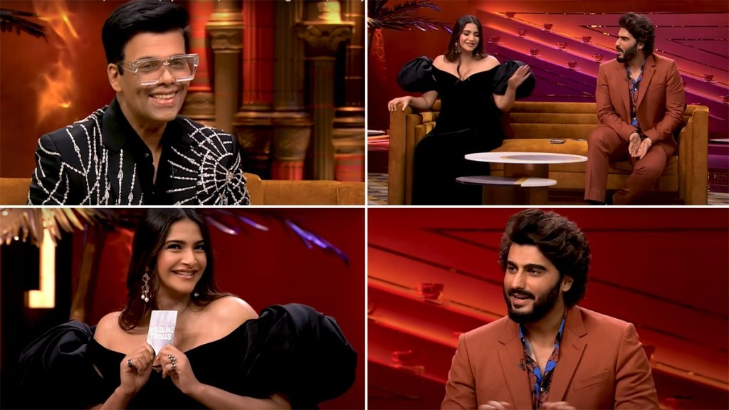 Sonam Kapoor Ahuja और Arjun Kapoor  करण के चैट शो में आपको हंसाने के लिए हैं तैयार