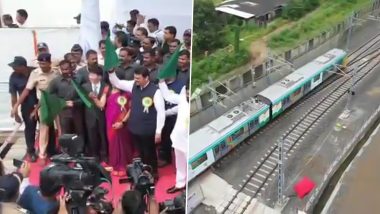 Mumbai Metro 3 Trial Run: मुंबई मेट्रो लाइन-3 का ट्रायल रन शुरू, सीएम शिंदे, डिप्टी CM फडणवीस ने दिखाई हरी झंडी