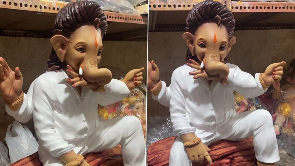 गणपति बप्पा की मूर्तियों पर दिखा Allu Arjun स्टारर Pushpa: The Rise का क्रेज