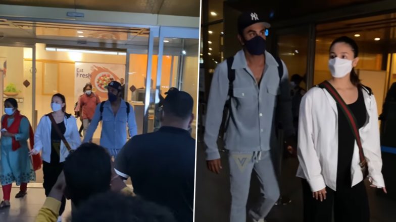 Ranbir Kapoor और Alia Bhatt मुंबई एयरपोर्ट पर साथ में आए नजर, Babymoon मनाने गए थे इटली