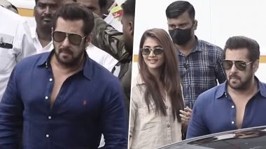 Bhaijaan की शूटिंग पूरी कर Pooja Hegde के साथ मुंबई पहुंचे Salman Khan, यूजर्स को पसंद आई जोड़ी