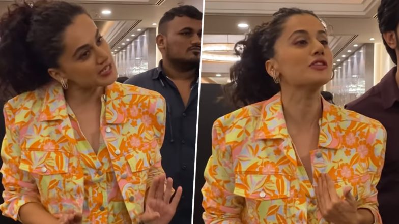 Taapsee Pannu और Paparazzi के बीच छिड़ी बहस, कहा-आप मुझसे तमीज से बात करोगे तो मैं भी आपसे तमीच से बात करूंगी (Watch Video)