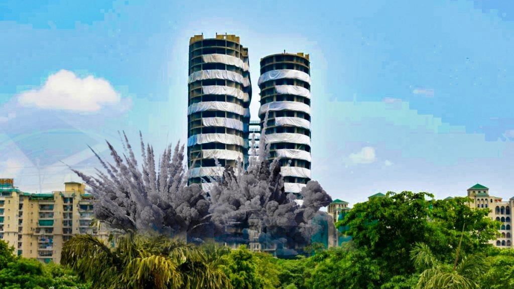 ट्विन टावर ध्वस्त होने पर तीन से चार दिनों तक हवा में बने रहेंगे छोटे कण