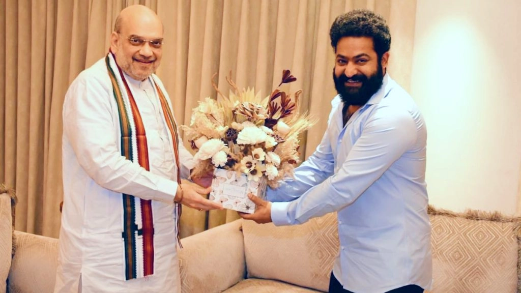 जूनियर एनटीआर ने हैदराबाद में अमित शाह से मुलाकात की
