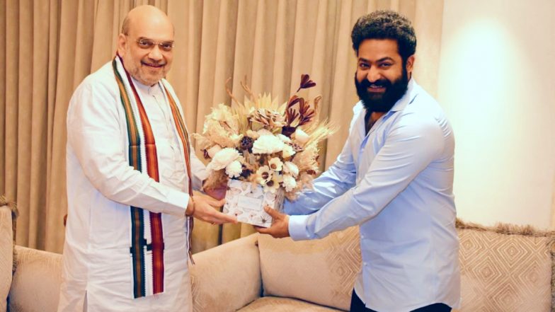 जूनियर एनटीआर ने हैदराबाद में अमित शाह से मुलाकात की