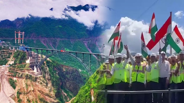 Chenab Railway Bridge: दुनिया के सबसे ऊंचे रेलवे पुल पर ओवरआर्क डेक का काम पूरा, खूबसूरती देख थम जाएंगी नजरें, देखें VIDEO