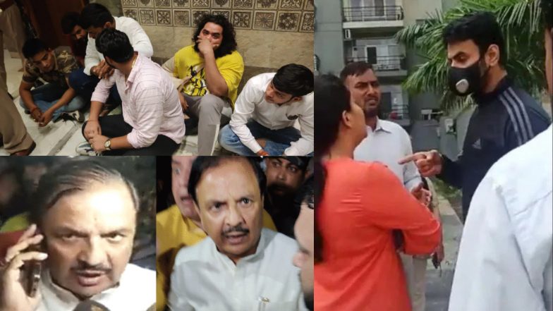 Noida: श्रीकांत त्यागी पर लगेगा गैंगस्टर एक्ट, दबंगों ने सोसायटी में घुस कर किया बवाल, मौके पर पहुचें मंत्री