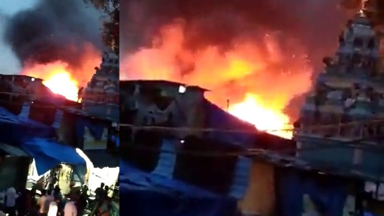 Mumbai: Reay रोड की झुग्गियों में सिलेंडर फटने से लगी आग, मौके पर पहुंची फायर ब्रिगेड की गाड़िया