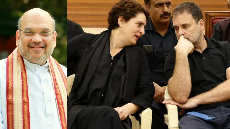 Amit Shah On Congress: कांग्रेस नेताओं का काले कपड़ों में विरोध प्रदर्शन राम मंदिर निर्माण के खिलाफ एक संदेश: अमित शाह