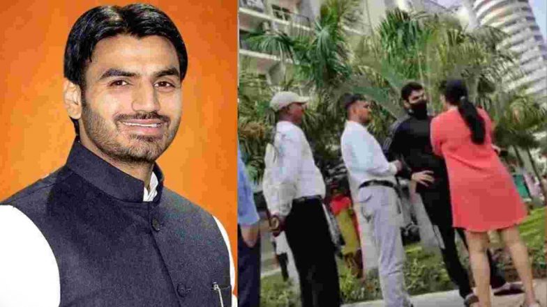 Noida: श्रीकांत त्यागी की एक और कार बरामद,  गाड़ी पर लगा है BJP का झंडा और विधानसभा स्टीकर