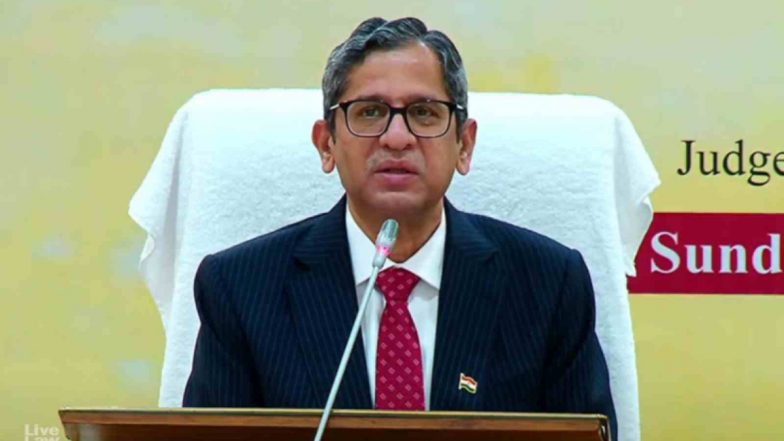 CJI रमना ने कहा- हमेशा चाहता था कि मेरे आचरण और व्यवहार से मेरा नाम लोगों के दिलों पर छा जाए