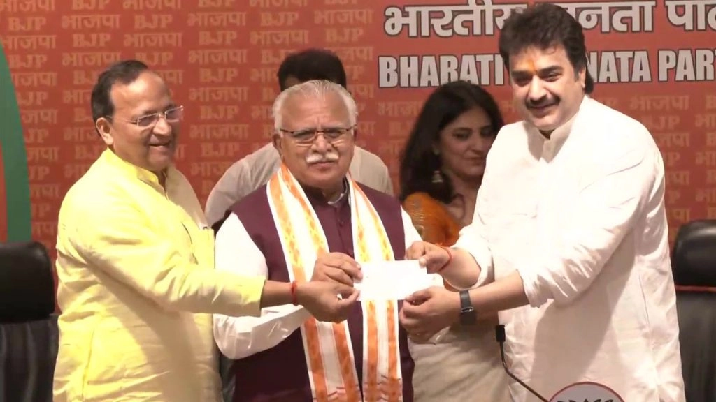 Haryana: कुलदीप बिश्वोई ने थामा बीजेपी का दामन