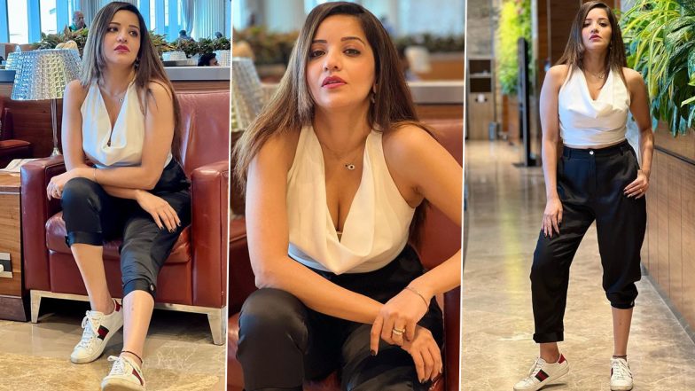 Bhojpuri एक्ट्रेस Monalisa ने सेक्सी वाइट ड्रेस पहनकर दिखाया बेहद हसीन अवतार, Hot Photos हुई Viral